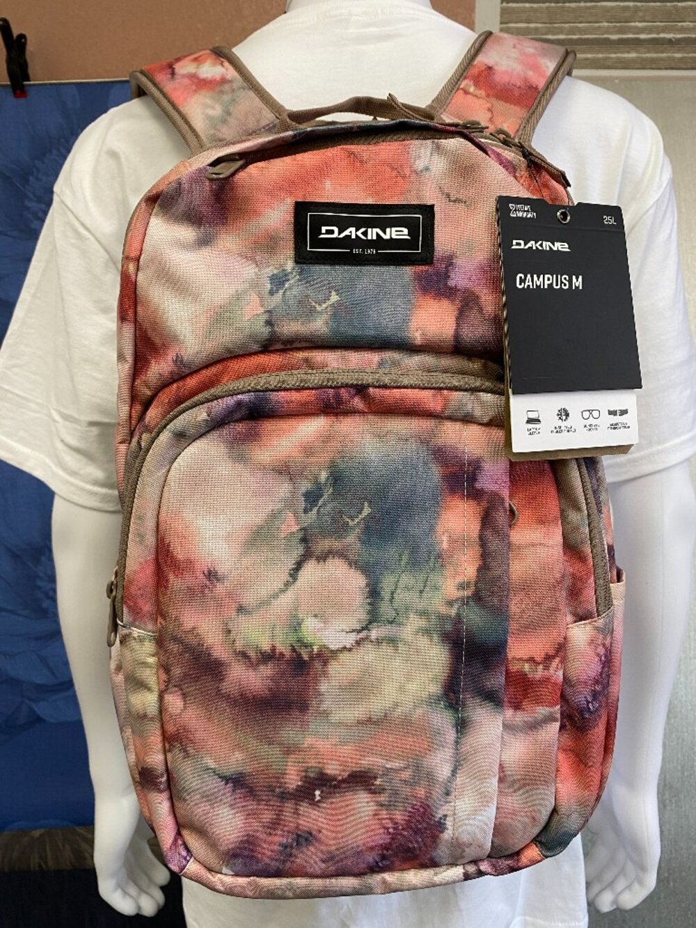 " BACK TO SCHOOL " DAKINE CAMPUS M 25L BACKPACK WATERCOLOR